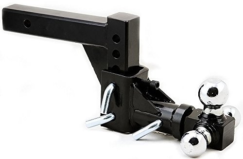 GHP-2-Heavy-Duty-Adjustable-Trailer-TowHitch-Mount-w-3-Ball-Drop-turn