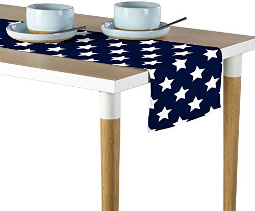 Milliken Freedom Stars Navy Signature Table Runner - Assorted Sizes (12"x72")