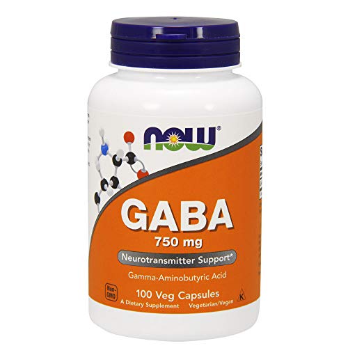 NOW GABA 750 mg,100 Veg Capsules