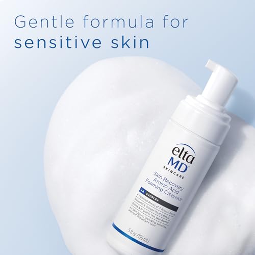 ELTAMD SKIN RECOVERY AMINO ACID FOAMING FACIAL CLEANSER, GENTLE FACE CLEANSER FOR SENSITIVE SKIN, 5.0 FL OZ