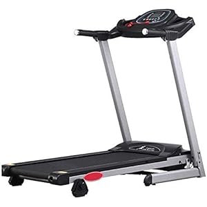 ZHTY Electric Treadmill Space Saver Fitness Running Machine with LCD Display and Bulit-in Programs Fitness Exercise