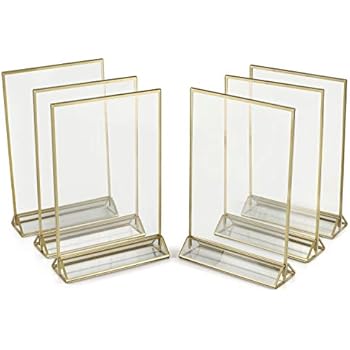 clear gold acrylic frames display holders sign borders menu pack table sided double plastic holder ideal vertical stand super star