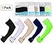 SHINYMOD Arm Sleeves for Men Women, UV UPF 50+ Sun Protection Cooling Compression Sleeves for Outdoor Sports, 5 Pairs