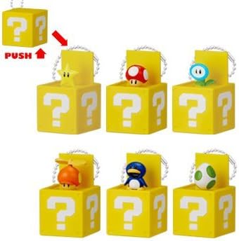 Amazon Co Jp New Super Mario Brothers Wii Super Mario Block Action Mascot All 6 Species Toys