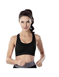 damaes Racerback Sujetadores deportivos Entrenamiento de alto impacto Yoga Gym Activewear Fitness Bra