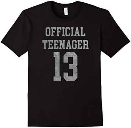 Men's Official Teenager  Shirt - Funny 13th Birthday Girls Boys Small Black
