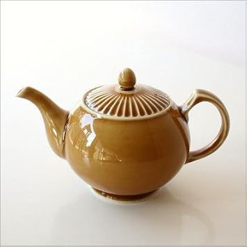 Amazon 急須 陶器 紅茶 おしゃれ かわいい 日本製 有田焼 キャメル