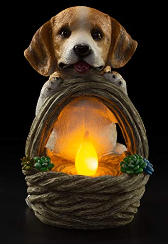 Puppy-Dog-with-Basket-Solar-Powered-LED-Outdoor-Decor-Garden-Light