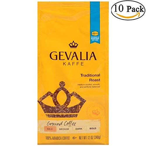 Gevalia kaffe traditional stockholm roast medium ground coffee (043000042960)