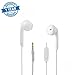 Earbud Style Headphones - Syme AG-200 Earphones with Microphone Mic and Remote Control for iPhone iPad iPod Touch iOS Samsung Galaxy Android LG and More - Corded Headset - White