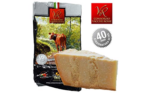 Parmigiano Reggiano DOP "Vacche Rosse" 40 Monate 1 Stücke - insgesamt kg.1. Direkt von den Consorzio Vacche Rosse produziert (Roter Aufkleber) – Bild 8