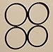 Foam Parts USA (4 Pack) Remington O-Ring Replacement Barrel Seals (Model 1100 12 GA, 11-87 12 Gauge)