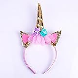 GUAngqi Magical Unicorn Horn Head Party Hair Headband Fancy Dress Cosplay Decorative Birthday Party Headdress