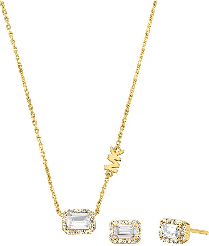Juego de joyas para mujer de piedras semipreciosas con collar y pendientes