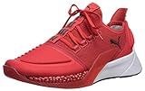 PUMA Men's Xcelerator Sneaker, high Risk red White Black, 11.5 M US