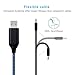 Lightning Cable, MKDGO Flat Visible Flowing LED Flash Light Up EL Charging Cable Sync Charging Cable Cord for iPhone X/8/7/7 Plus/6s/6s Plus/6/6 Plus/5s/5c/5/iPad/iPod(3Ft, Blue)