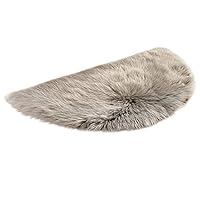 Hide on bush Super Soft Indoor Half Moon Shape Area Rugs,Wool Anti-Skid Area Rug, Dining Room Home Bedroom Carpet Floor Mat for Living Room,Nursery, Dining Room, Office, Dormitory and Christmas