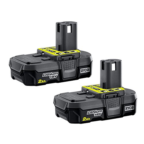RYOBI 18-Volt ONE+ 2.0Ah Compact Lithium-Ion Battery (2-Pack) P161