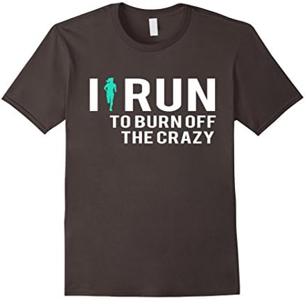 Mens Run to Burn off the Crazy Tshirt 3XL Asphalt