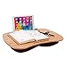 Bamboo Lap Desk with Soft Cushion Laptop Tray Desk with Phone Holder, Portable for Reading Writing and Work on Bed Couch, Large Size 21.6 in x 13.7 inthumb 1