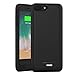 iPhone 8 Plus Battery Case with Qi Wireless Charging, (APPLE CERTIFIED) PRESS PLAY NERO 3100mAh Slim Rechargeable Extended Protective Portable Backup Charger Case for iPhone - Black