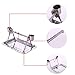 Bird Tabletop Perch Stand Stainless Steel Play Gym Playstand with Cups and Tray for Budgie Parakeet Cockatiel Conure (S)thumb 3