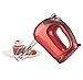Brentwood HM-46 Electric Hand Mixer,Lightweight 5-Speed,Red