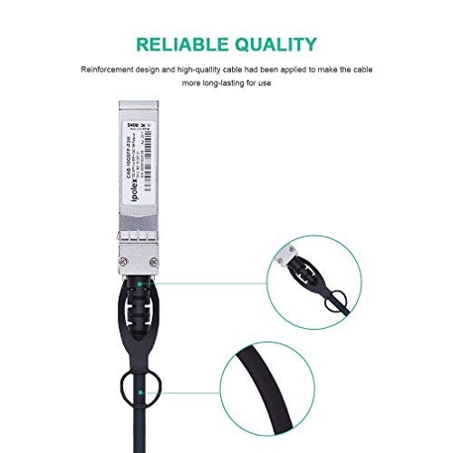 Ipolex-10G-SFP-Cable-1m-10Gbase-CU-SFP-Direct-Attach-Copper-Cable-Twinax-DAC-para-Cisco-SFP-H10GB-CU1M-Ubiquiti-D-Link-Supermicro-Netgear-Mikrotik-ZTE-Pasivo