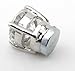 Clear Crystal Magnet Stud Earrings Magnet Earring Unisex Men's Earring Clear--4 Claw