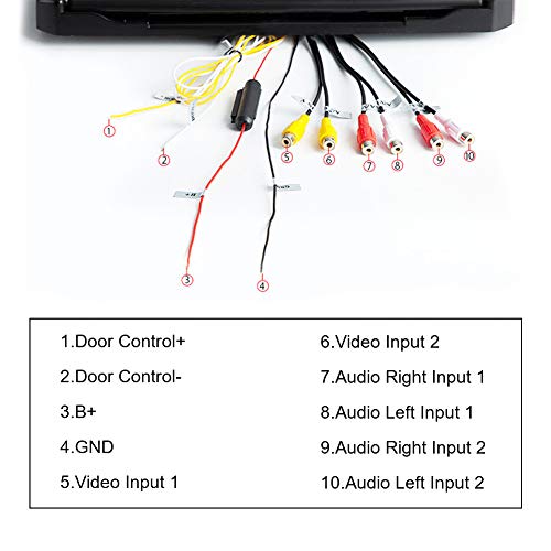 12.1 inch Flip Down Car Overhead Monitor 1080P Video HD Digital TFT Screen Wide Screen Mounted Car Roof Player HDMI IR FM USB SD
