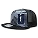 DECKY 1055-BUB Cotton Flat Bill Trucker, blk/Urb/blk, Black/Urban/Black