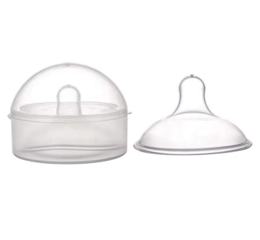 Martma Silicone Shields to Protect Sensitive Nipples with case 2 Pieces -Size L, M,S Round/Star Shape (S-M)