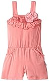 KicKee Pants Girls' Flower Pocket Romper