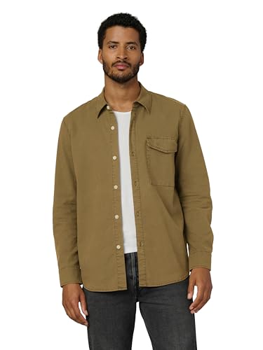 Joe's Jeans Men's The Reynolds Workwear Shirt Long Sleeve Pocket Button Down, C…