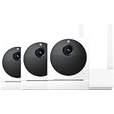 WYZE Lifestyle Cam Outdoor Add-on v2 (3 Cameras Include Base Station) - 1080p HD cHome Security Camera, 6-Month Battery Life, 2-Way Audio, Motion Detection, 24/7 Recording