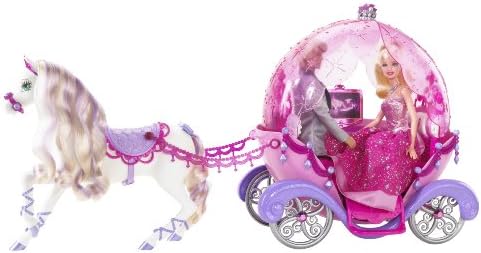 barbie horse and carriage toy