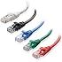 Cable Matters 160021 5-Feet Cat6 Snagless Ethernet Patch Cable, Pack of 5 (Black/ Blue/ White/ Red/ Green)