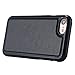 iPhone 8 Case,iPhone 7 Case, Pandawell PU Leather 9 Card Slot Wallet Folio Case with Detachable Magnetic Hard Case for Apple iPhone 8/iPhone 7 - Black