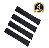 Ilyever 4 Pack Universal Car Safety SeatBelt Shoulder Strap Pad Soft Headrest Neck Support Pillow Cover Cushion,No Slip,No Rubbing - A Must Have for All Car Owners for a More Comfortable Driving