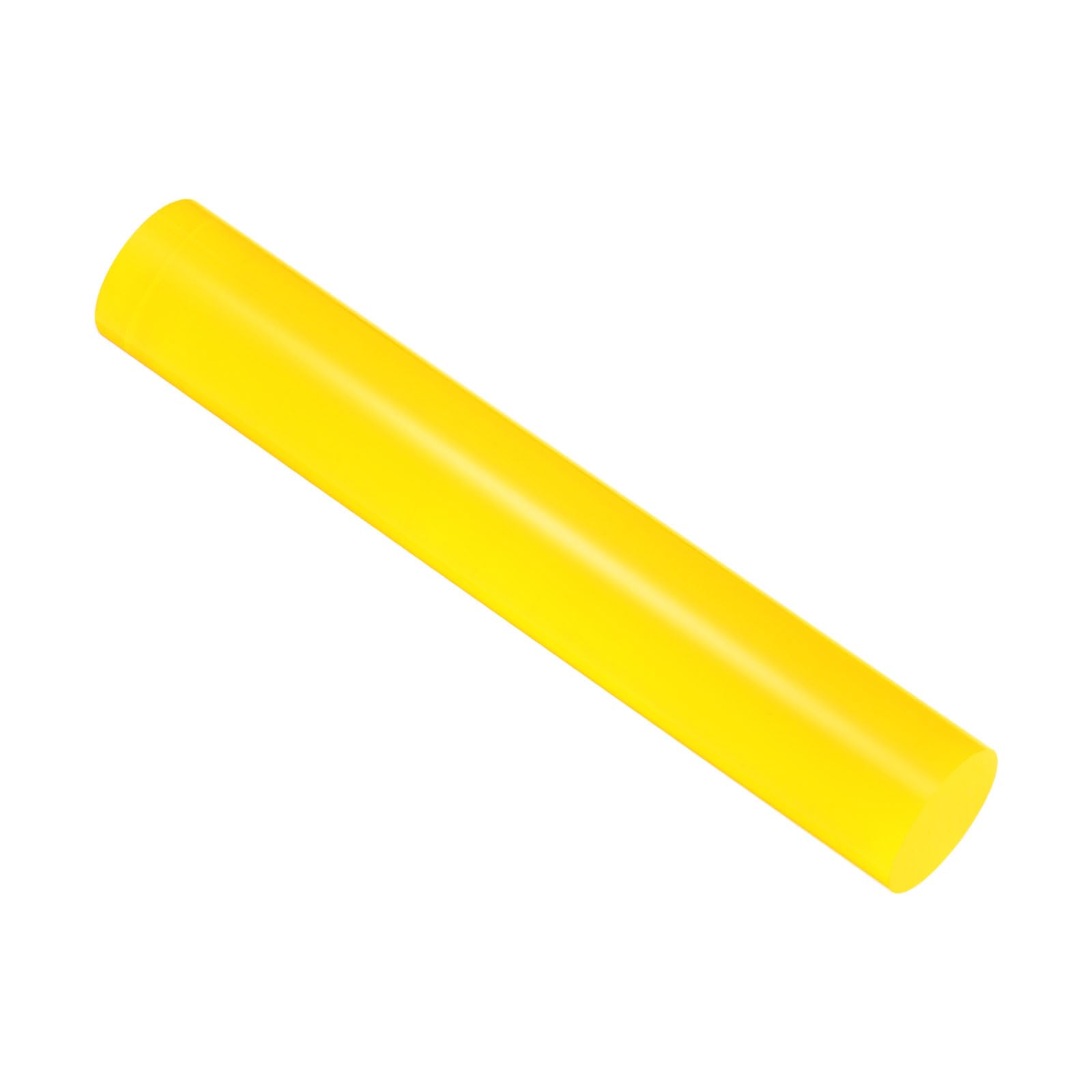 CoCud Acrylic Clay Roller, 6 Inch Length 1 Inch Dia., Acrylic Non-Stick Rolling Pin Roller Yellow - (Applications: for Shaping Sculpting)