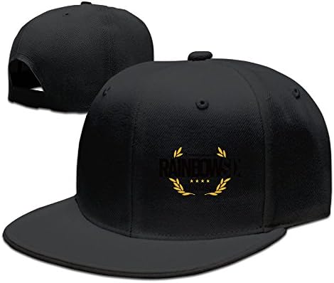 Hello-Robott Adult Rainbow Six 6 Hat Baseball Cap Black
