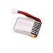HOBBYTIGER 6-Pack 3.7V 150mAh Battery with 6-in-1 Charger for Eachine E010 JJRC H36 GoolRC T36 Mini UFO Quadcopter Drone