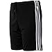 adidas Tastigo 17 Climacool Quarter Length Soccer Shorts, Black/White, Small