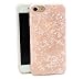 iPhone 8 Case,iPhone 7 Case,iPhone SE 2020 Case,Floral Silver Conch Shell Design Shiny Marble Pattern TPU Soft Rubber Bumper Girls Glossy Flexible Silicone Shockproof Case for iPhone 8/7,Rose Gold