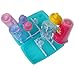 Lily's Home Folding Travel-Size Baby Bottle Drying Rack, Use for Short or Tall Bottles and Accessories, Bottom Tray Converts to Portable Carrying Case, Color May Vary (12-Bottle Capacity)