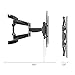 Loctek R2L Curved and Flat Panel 32-70 Inches UHD HD TV Wall Mount Bracket max. Fits 24 inches Wall Stud with Articulating Arm Swivel & Tilt for Most of LED, LCD, Plasma, OLED TVs