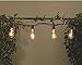 SUNSGNE 20Ft Edison Outdoor String Lights with 22 Clear Edison Bulbs, ST40 Vintage Bulbs String Lights, 7W Christmas Hanging Backyard Porch Balcony Party Decoration Lights, E17/C9 Socket Base, Brown