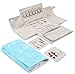 Compact Travel Jewelry Case Bag Organizer for Vacation, Portable Foldable Smart Jewelry Organizer Roll Holder for Journey-Rings, Necklaces, Bracelets, Earrings, Blue