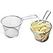 Stainless Steel Deep Fry Basket Round Wire Mesh Fruit Strainer With Long Handle Frying Cooking Oil Strainer Colander Sifter Sieve