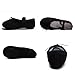 WELOVE Women's Canvas Ballet Shoes/Ballet Slipper/Dance Shoe/Yoga Shoes Split Sole Flats (Black, Numeric_8_Point_5)